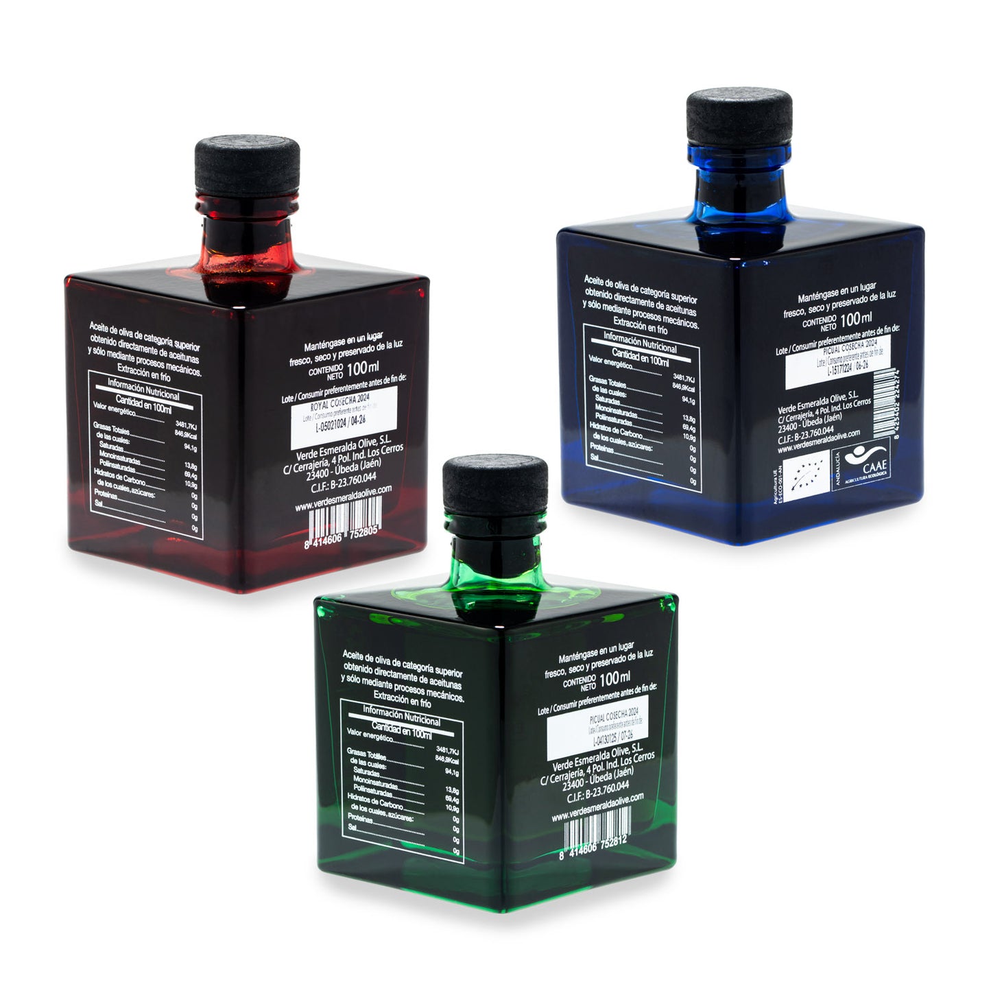 Pack Baby - Olio EVO Premium (Picual, Royal, Biologico) 100ml