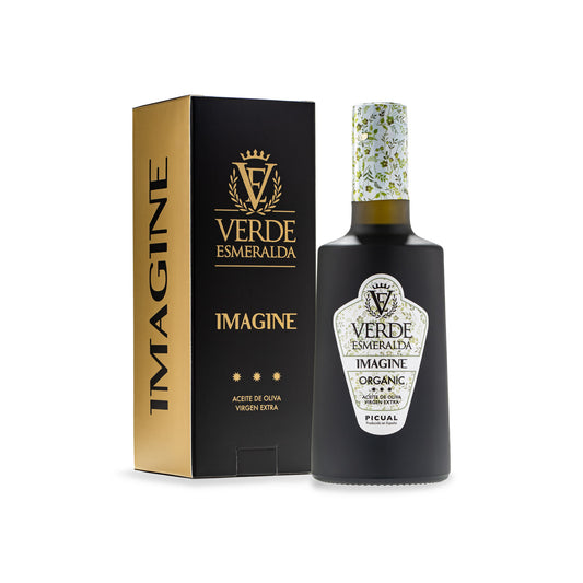 Imagine Organic Picual Biologico 500ml con cofanetto - Olio EVO Biologico di Alta Qualità