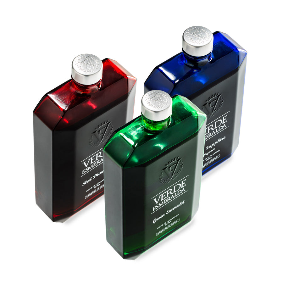 Pack Esmeralda - Olio EVO Premium (Picual, Royal, Biologico) 500ml